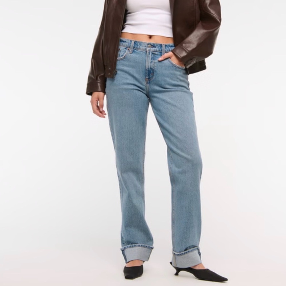 Abercrombie & Fitch Light Blue Straight Leg Jeans